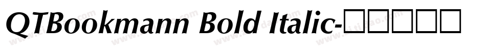 QTBookmann Bold Italic字体转换